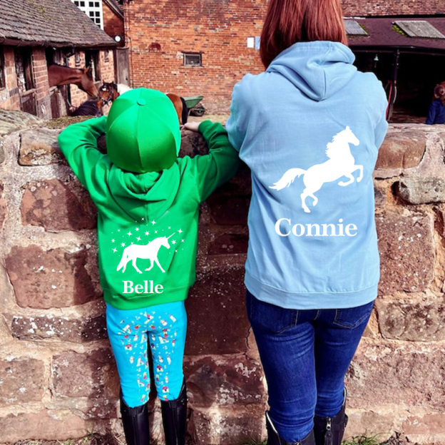 Personalized Kids Horse Riding Hoodie| Cloth80