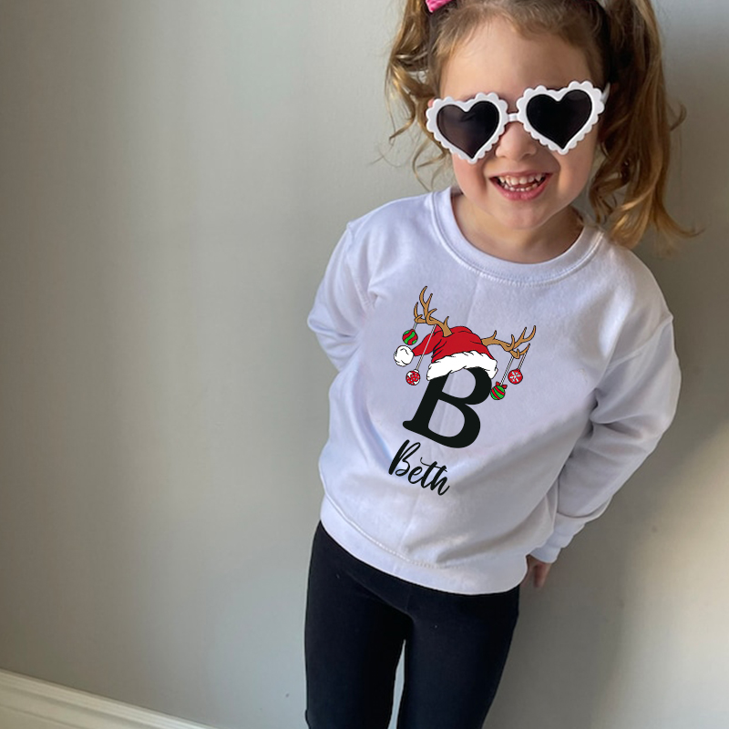 Personalized Kids Christmas Sweatshirt| Cloth89