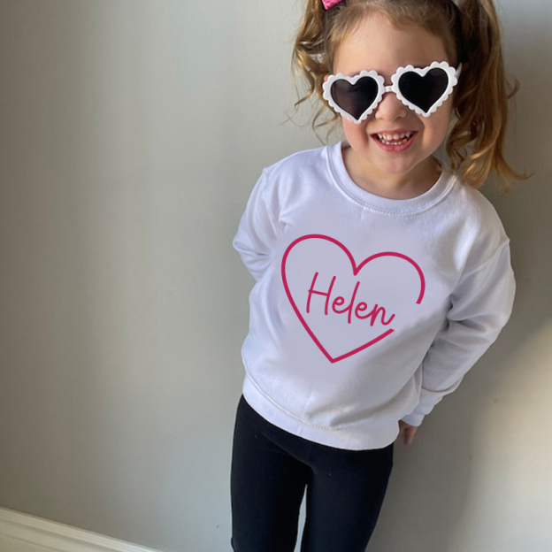 Personalized Girl Valentine Sweatshirt| Cloth213