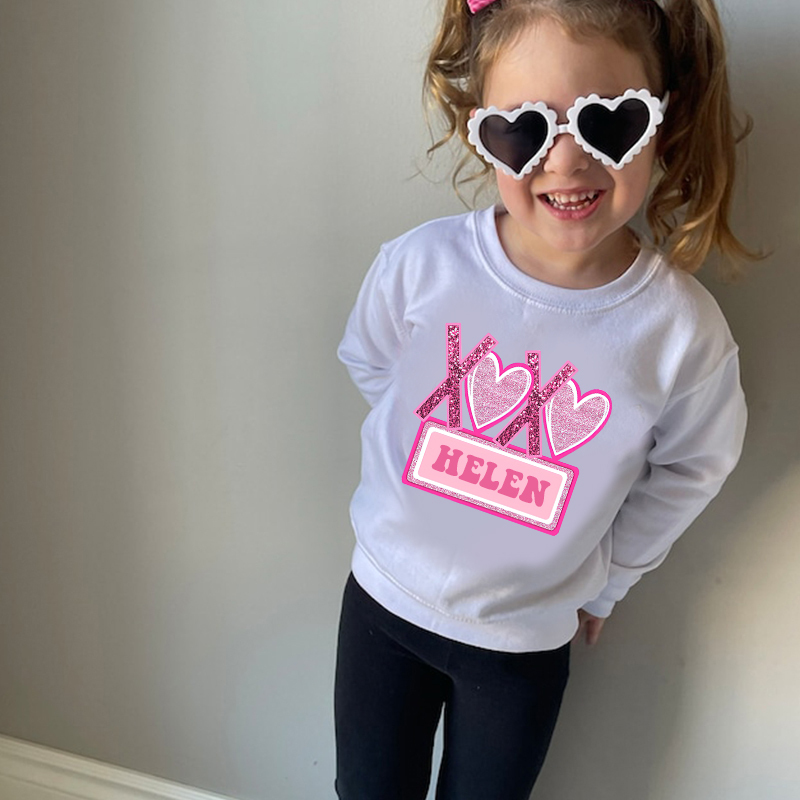 Personalized Girl Valentine's Day Sweatshirt| Cloth21301
