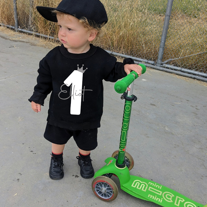 Personalized Kids Name Age Sweatshirt| Cloth1502