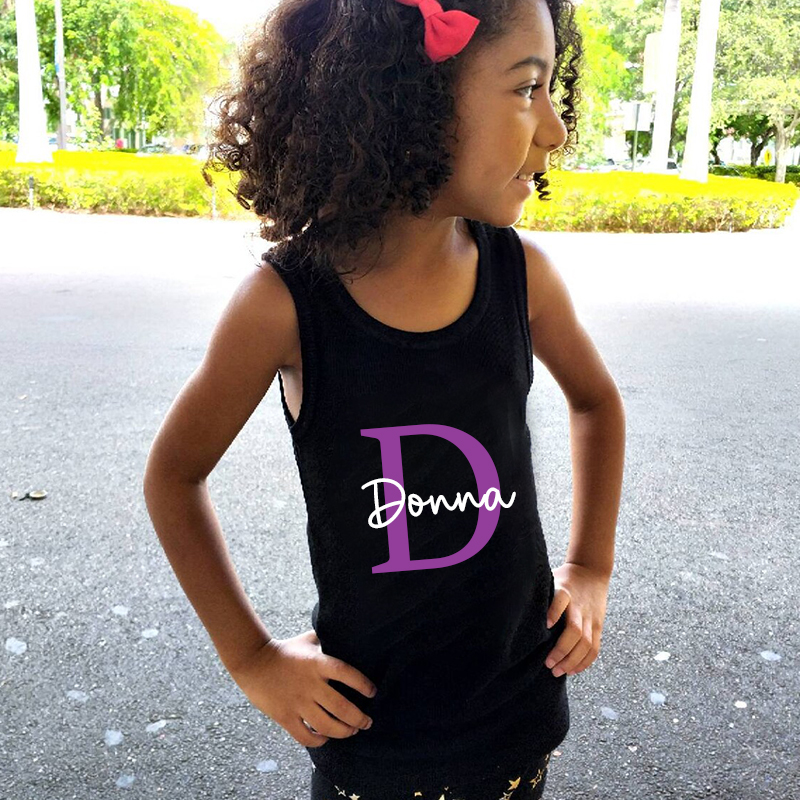 Personalized Girls Youth Initial Tank| Cloth140