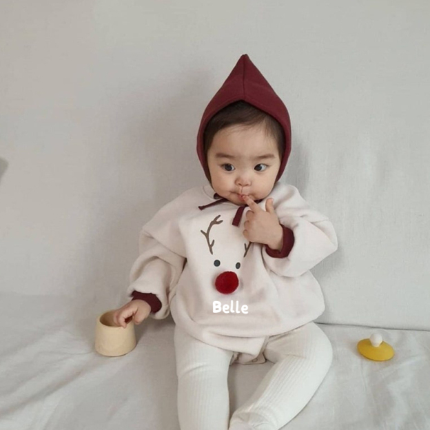 Personalized Baby Christmas Romper With Hat| BBCloth78