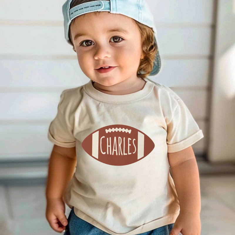 Personalized Boy Football Name T-Shirt| Cloth1426