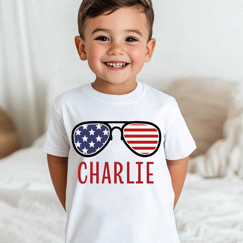 Personalized Kid 4th Of July Independence T-Shirt| Cloth1454