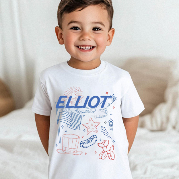 Personalized Kid 4th Of July Independence T-Shirt| Cloth1458