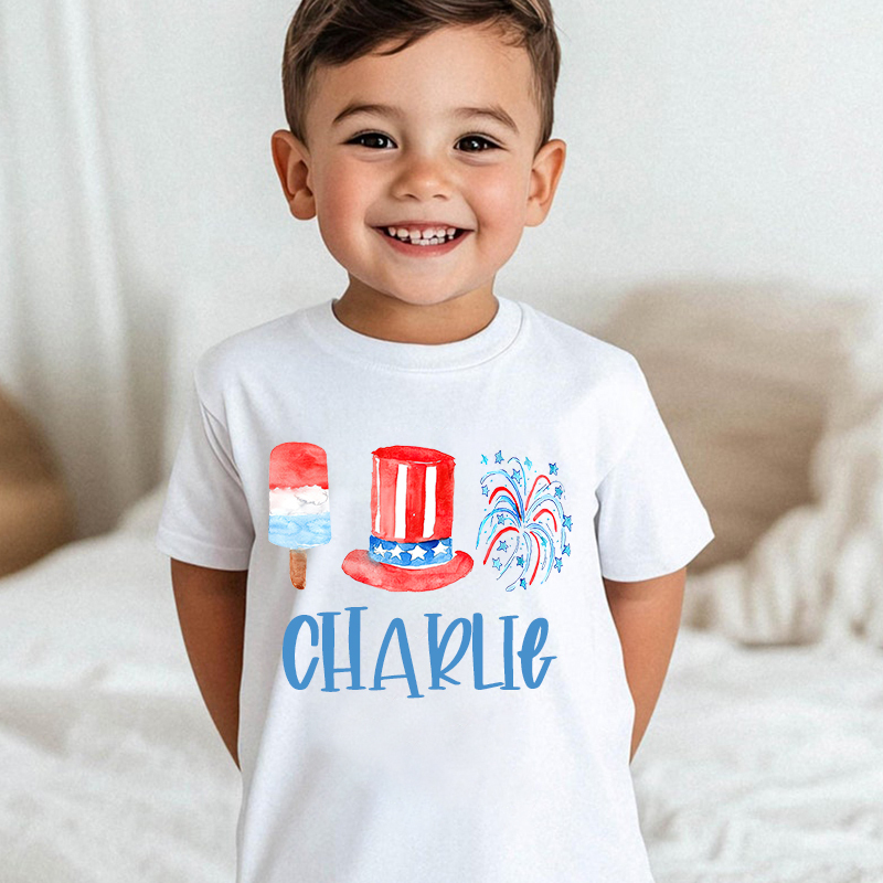 Personalized Kid 4th Of July Independence T-Shirt| Cloth1464