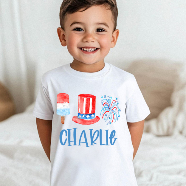 Personalized Kid 4th Of July Independence T-Shirt| Cloth1464
