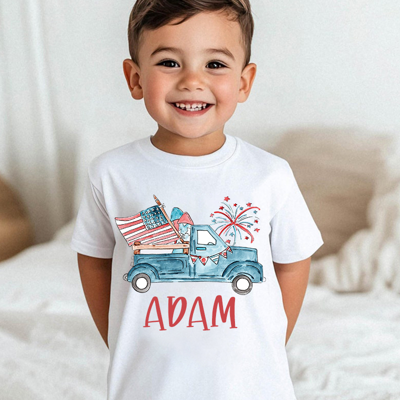 Personalized Kid 4th Of July Independence T-Shirt| Cloth1465