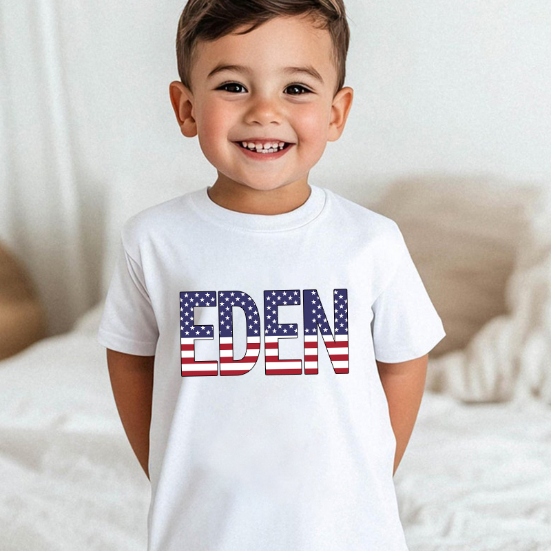 Personalized Kid 4th Of July Independence T-Shirt| Cloth1467