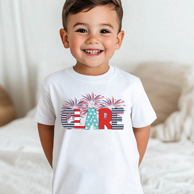 Personalized Kid 4th Of July Independence T-Shirt| Cloth1466