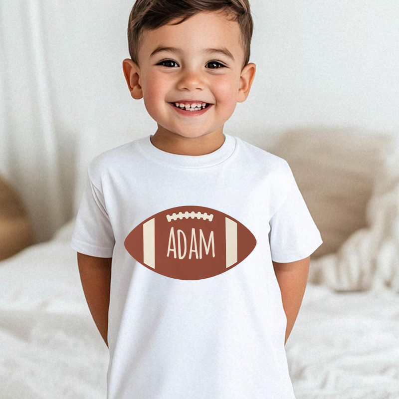 Personalized Boy Football Name T-Shirt| Cloth1426