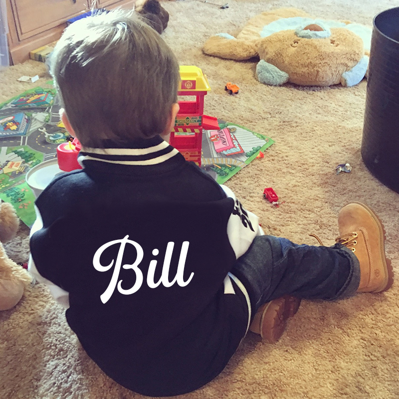 Personalized Kids Sports Initial Name Jacket| Cloth77