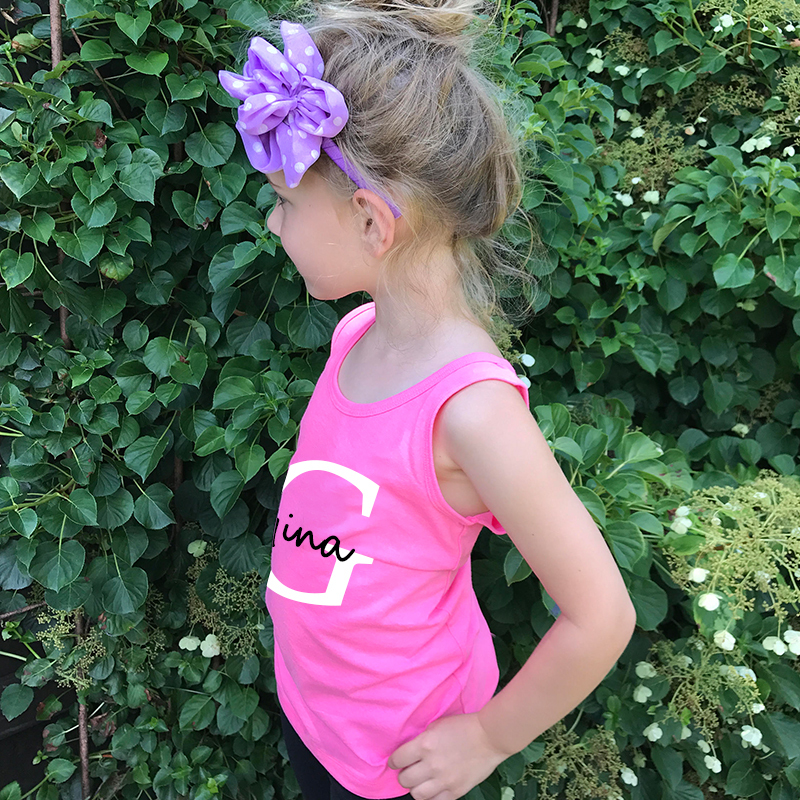 Personalized Girls Youth Initial Tank| Cloth140