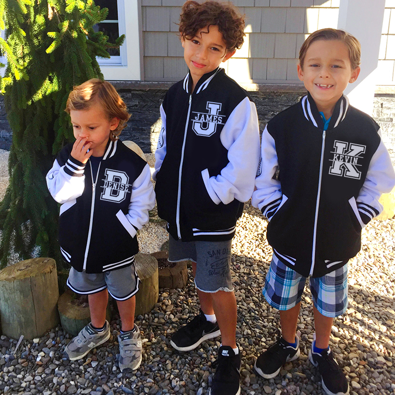 Personalized Kids Sports Initial Name Jacket| Cloth185