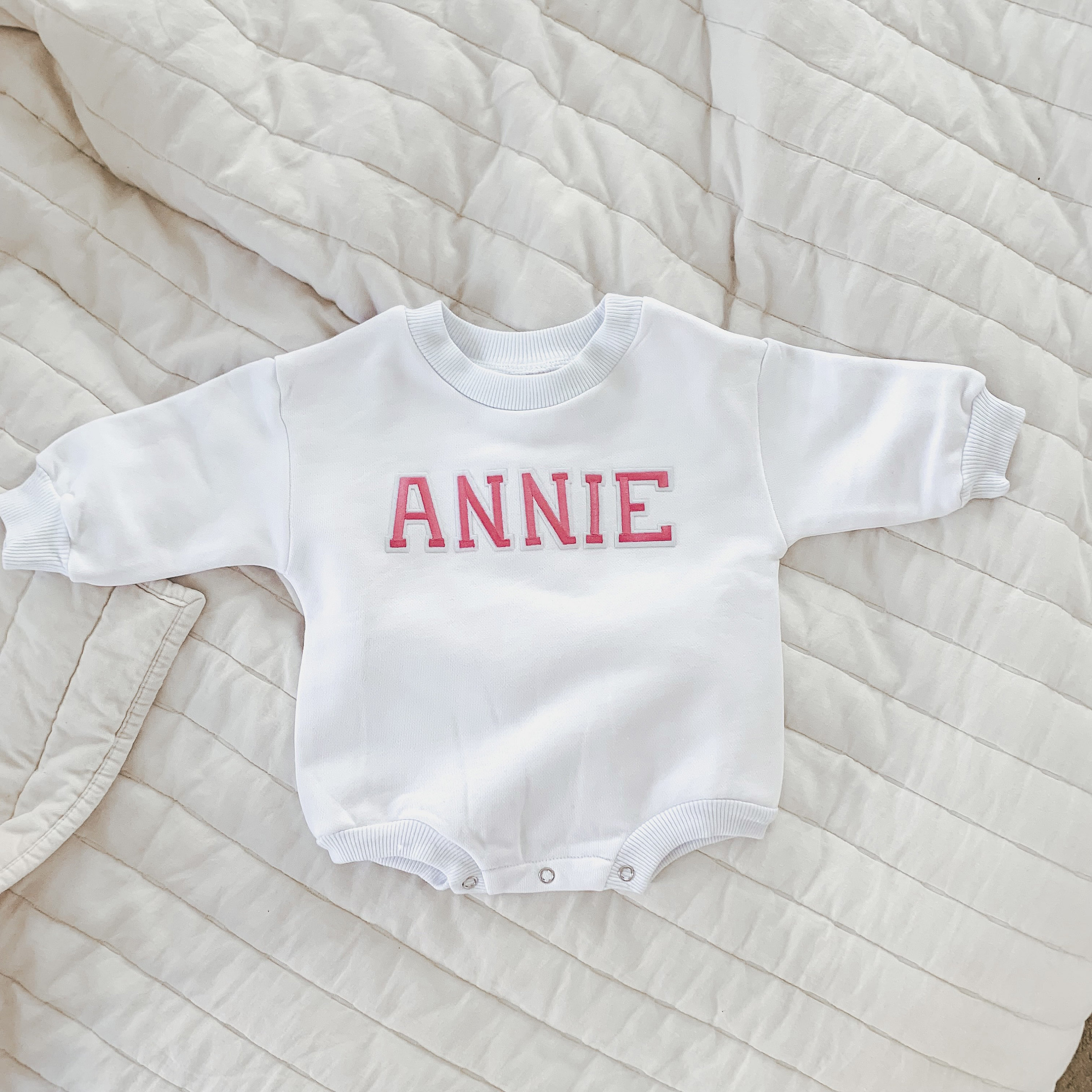Personalized Baby Patch Bubble Romper Romper| Cloth24