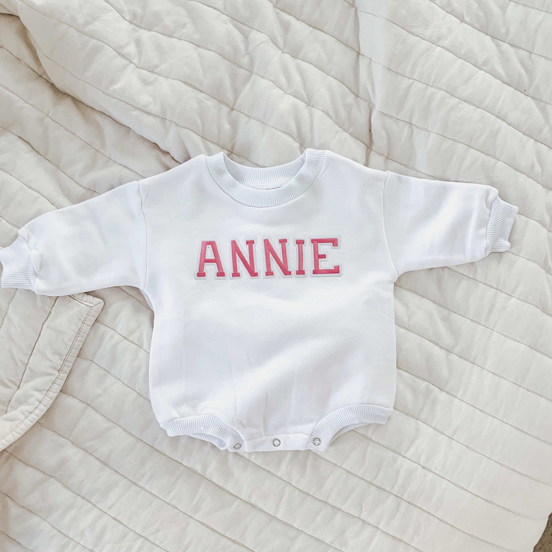 Personalized Baby Patch Bubble Romper Romper| Cloth24