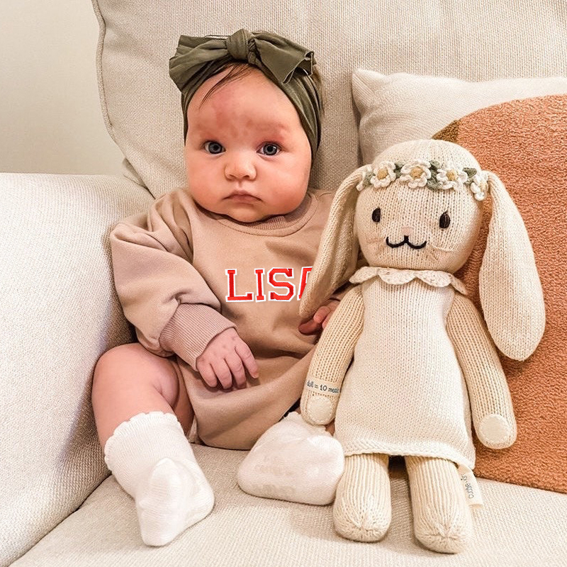 Personalized Baby Patch Bubble Sweatshirt Romper| BBcloth25