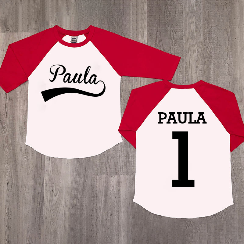Personalized Name Baseball Long Sleeves Shirt| Cloth127