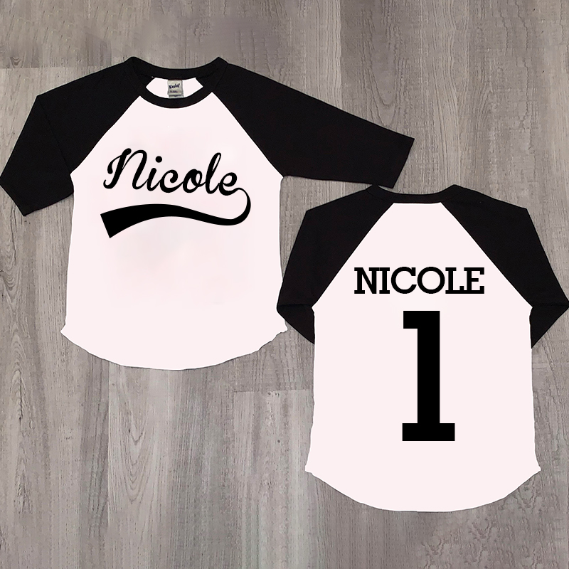 Personalized Name Baseball Long Sleeves Shirt| Cloth127