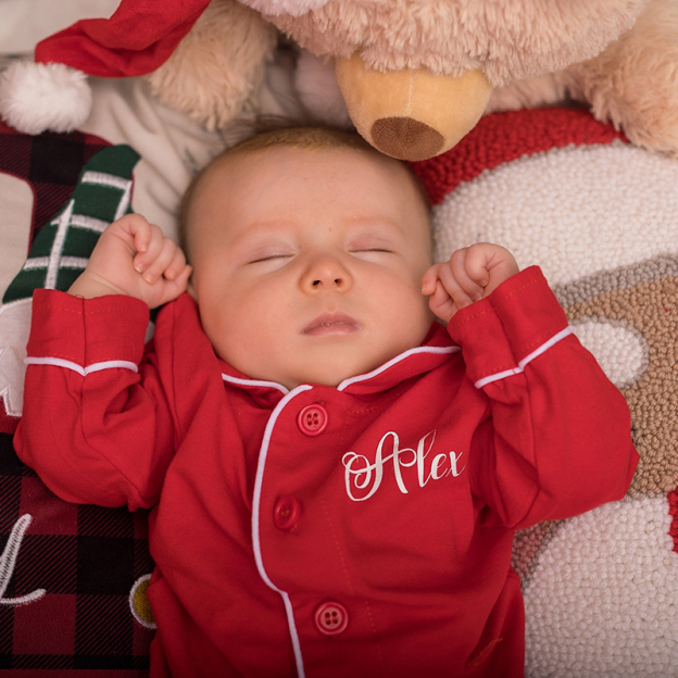 Personalized Kids Monogrammed Name Christmas Pajamas| Cloth193