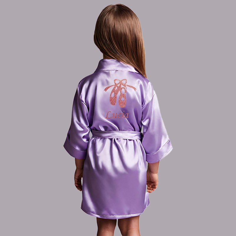 Personalized Girls Dance Party Silk Robe| Cloth160
