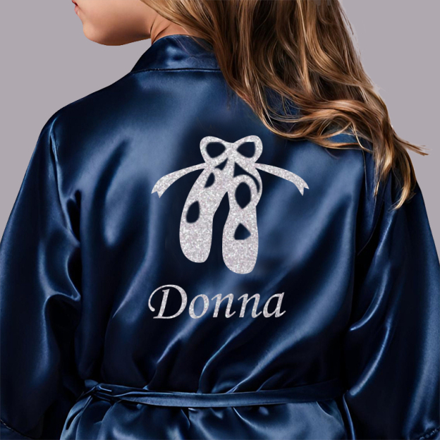 Personalized Girls Dance Party Silk Robe| Cloth160