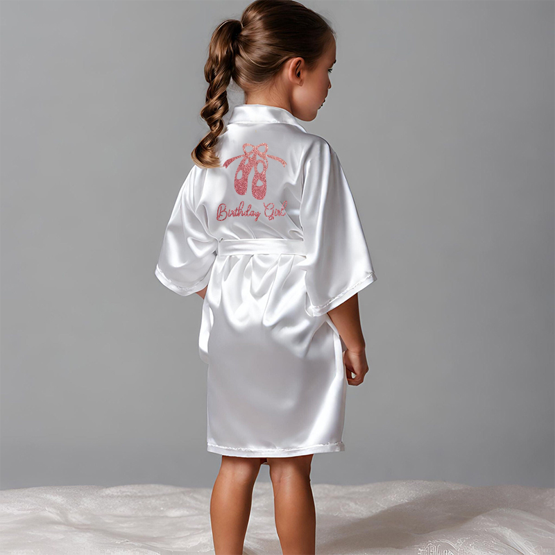 Personalized Girls Dance Party Silk Robe| Cloth160