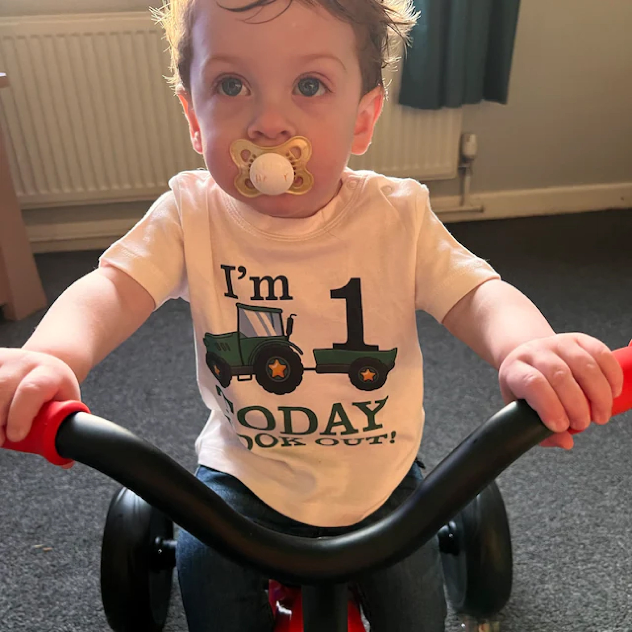 Personalized Boys Farm Tractor Birthday T-Shirt| Cloth1401