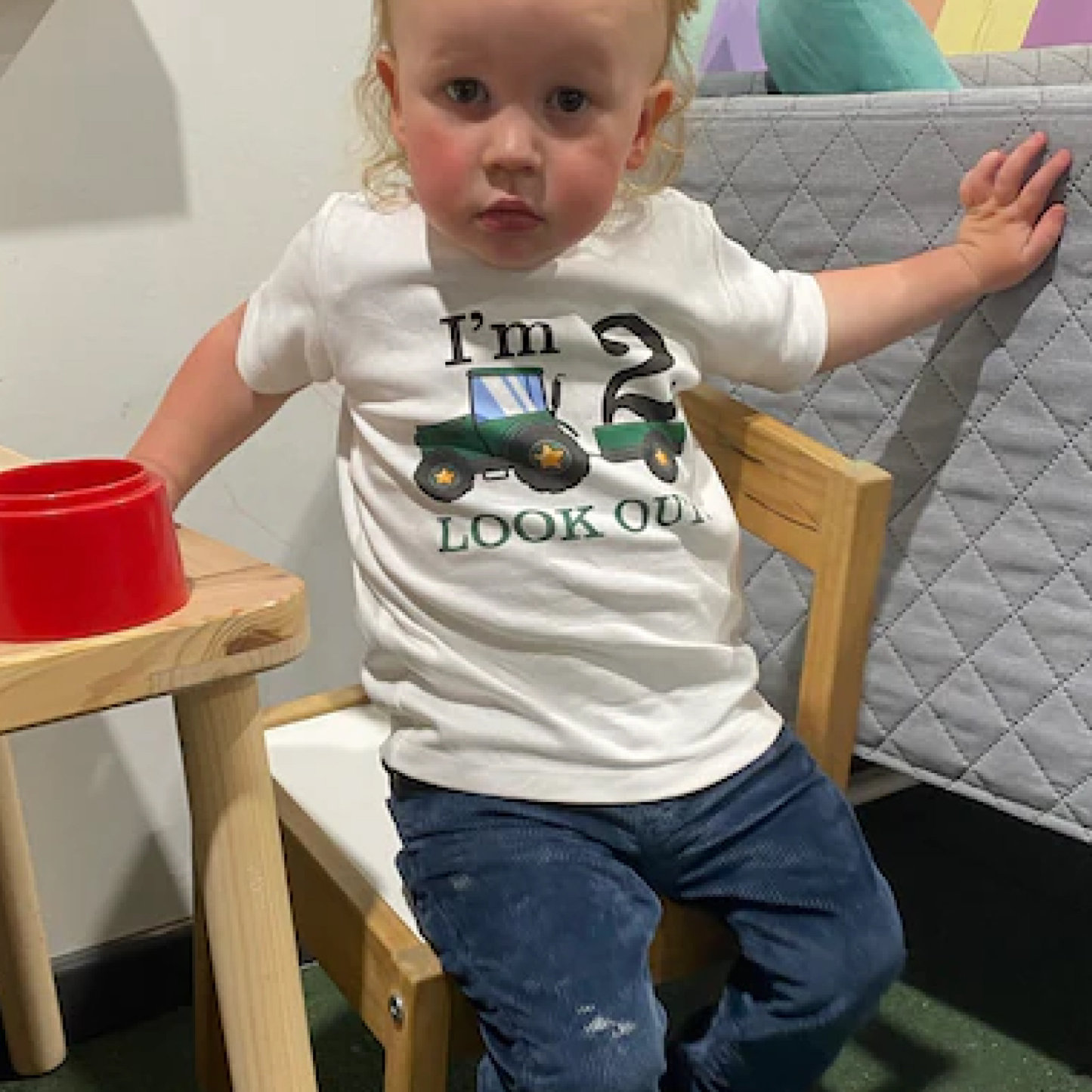 Personalized Boys Farm Tractor Birthday T-Shirt| Cloth1401