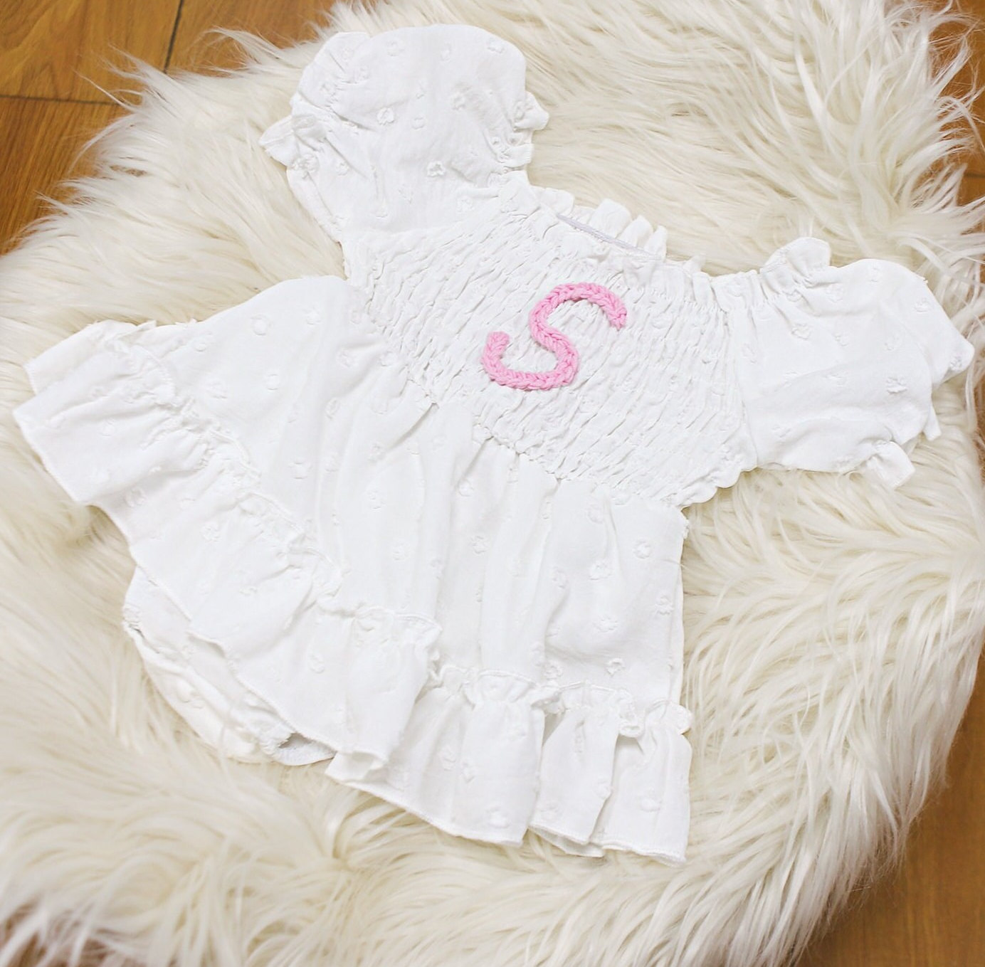 Personalized Baby Hand Embroidered Romper Dress| BBCloth56