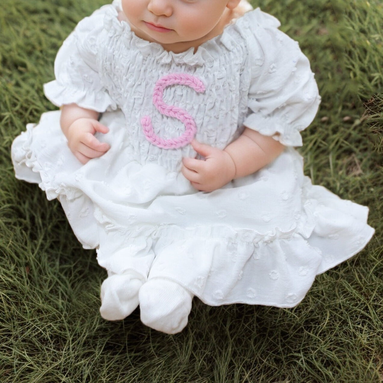 Personalized Baby Hand Embroidered Romper Dress| BBCloth56