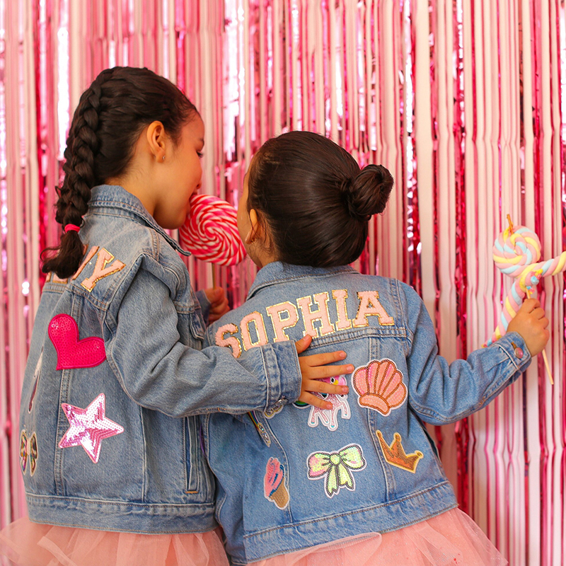 Personalized Kids Denim Patch Jacket| Cloth178