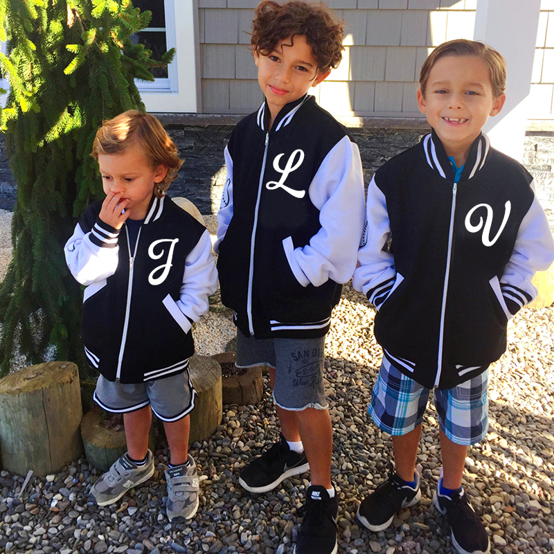 Personalized Kids Sports Initial Name Jacket| Cloth77