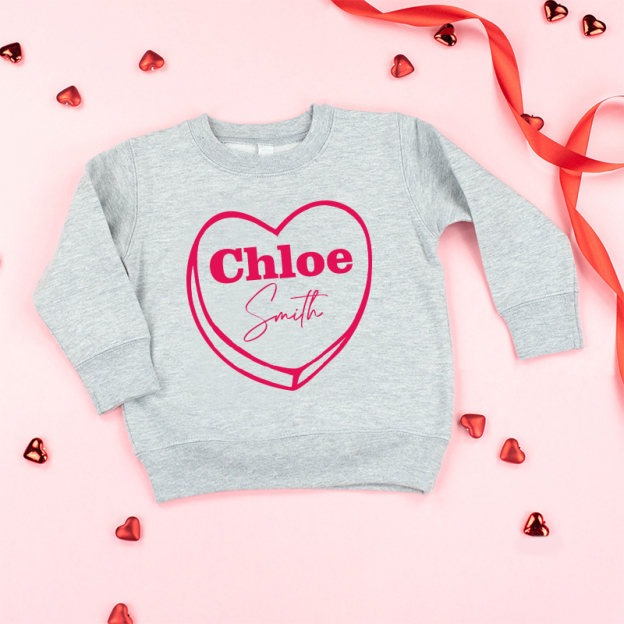 Personalized Girl Valentine's Day Sweatshirt| Cloth214