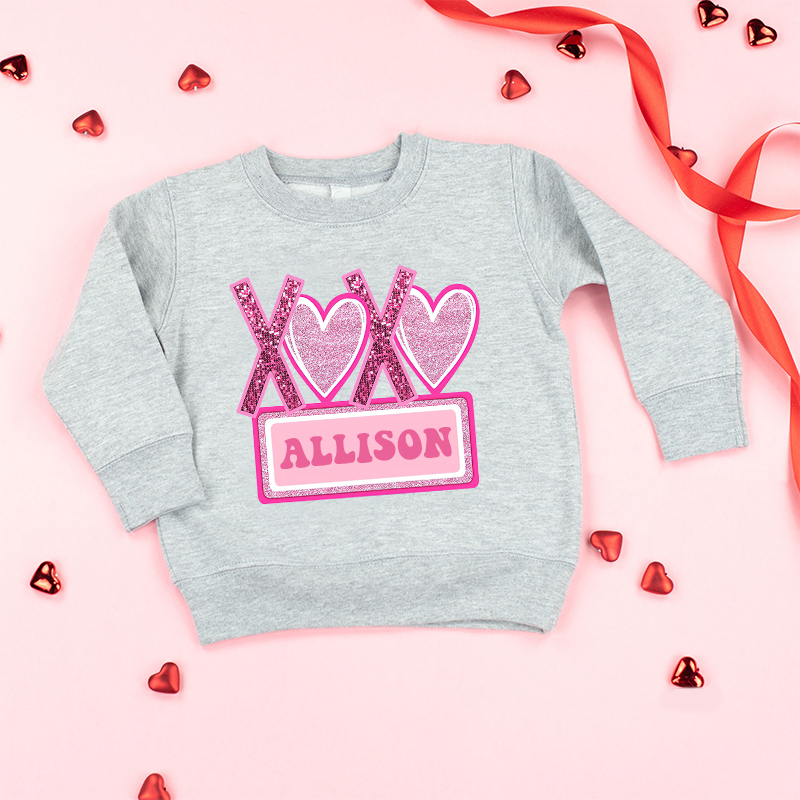Personalized Girl Valentine's Day Sweatshirt| Cloth21301