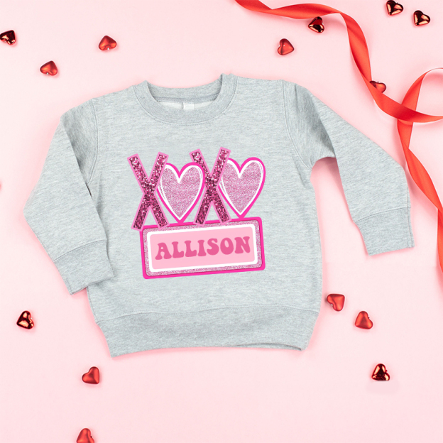 Personalized Girl Valentine's Day Sweatshirt| Cloth21301