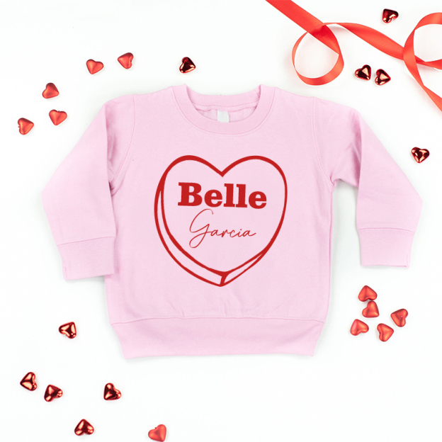 Personalized Girl Valentine's Day Sweatshirt| Cloth214