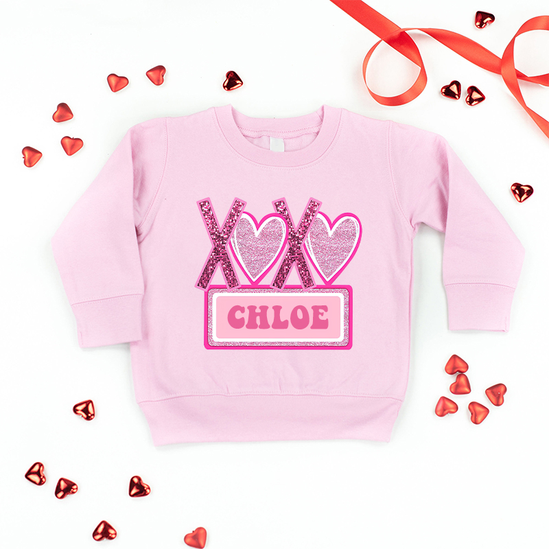 Personalized Girl Valentine's Day Sweatshirt| Cloth21301