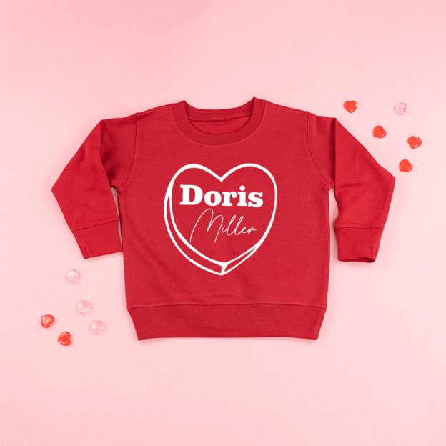 Personalized Girl Valentine's Day Sweatshirt| Cloth214