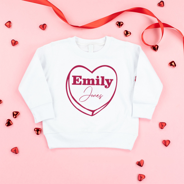 Personalized Girl Valentine's Day Sweatshirt| Cloth214