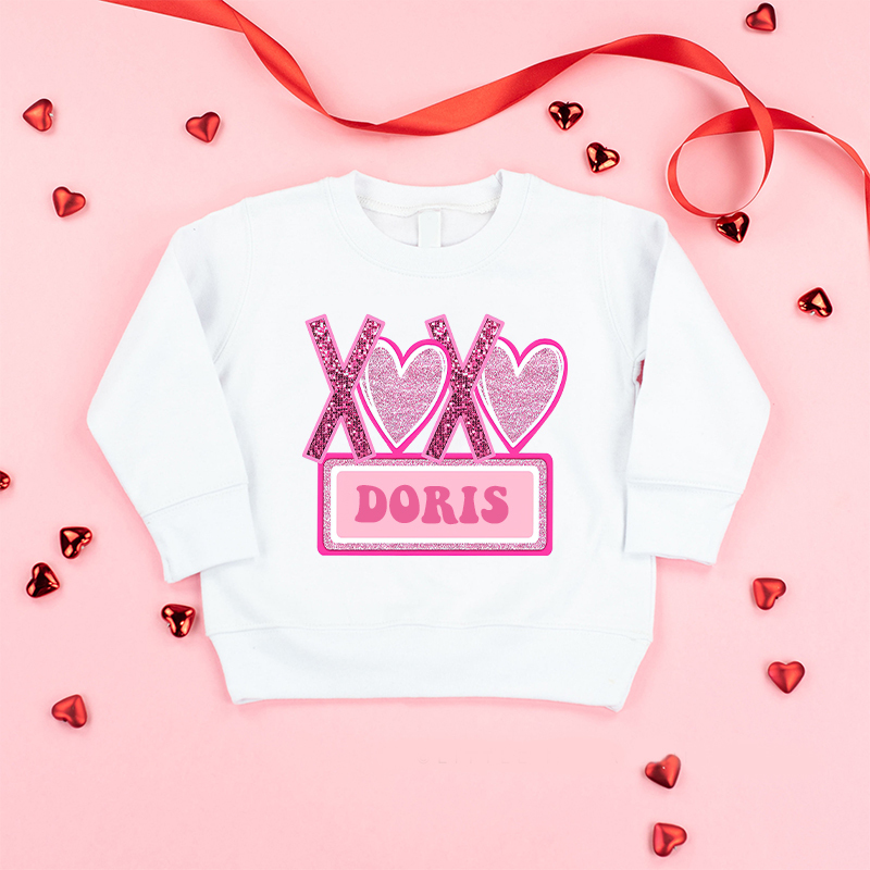 Personalized Girl Valentine's Day Sweatshirt| Cloth21301