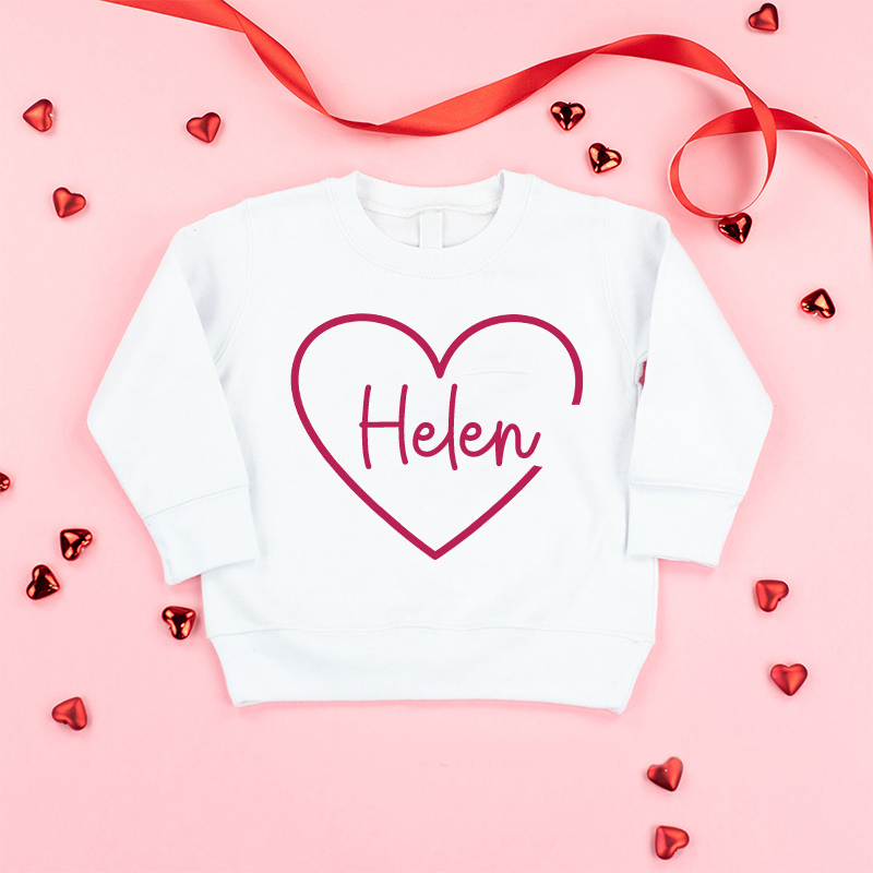Personalized Girl Valentine Sweatshirt| Cloth213
