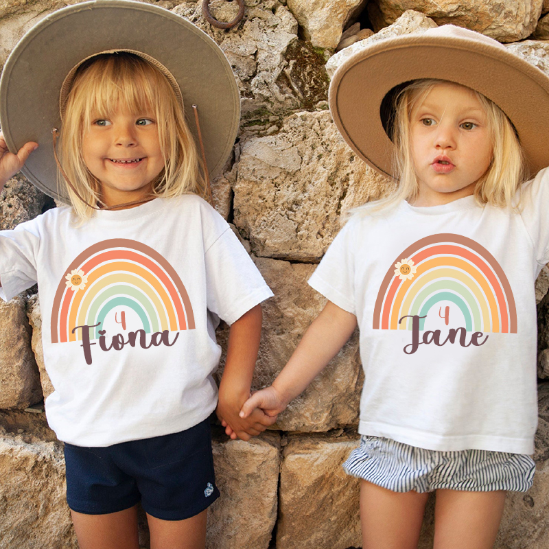Personalized Girl Colorful Birthday T-Shirt| Cloth1472