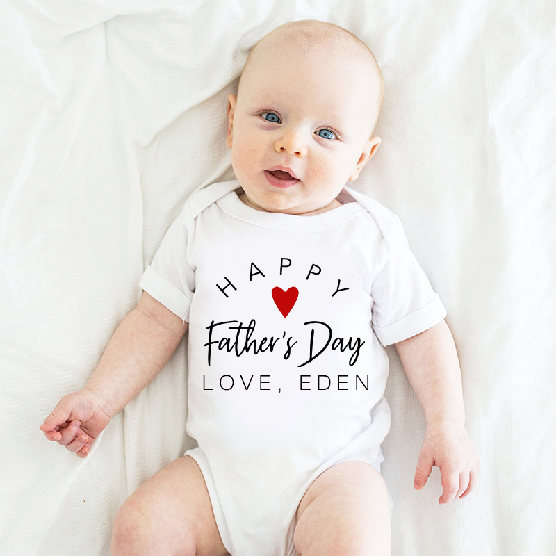 Personalized Happy First Father's Day Cozy Onesie| BBcloth2224