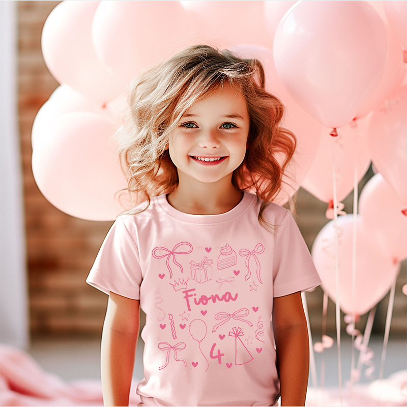 Personalized Girl Birthday Cozy T-Shirt| Cloth1468