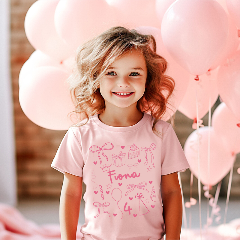 Personalized Girl Birthday Cozy T-Shirt| Cloth1468
