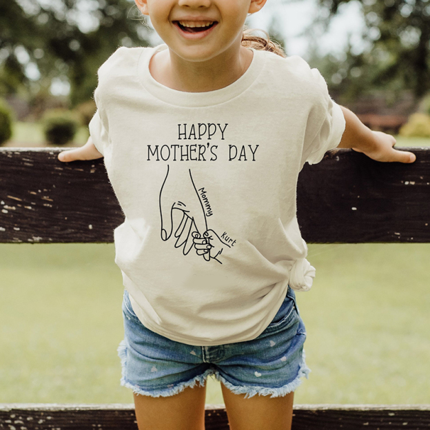 Personalized Kid HappyMother's Day T-Shirt| Cloth1437