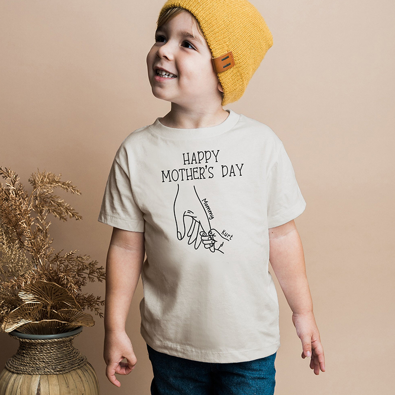 Personalized Kid HappyMother's Day T-Shirt| Cloth1437