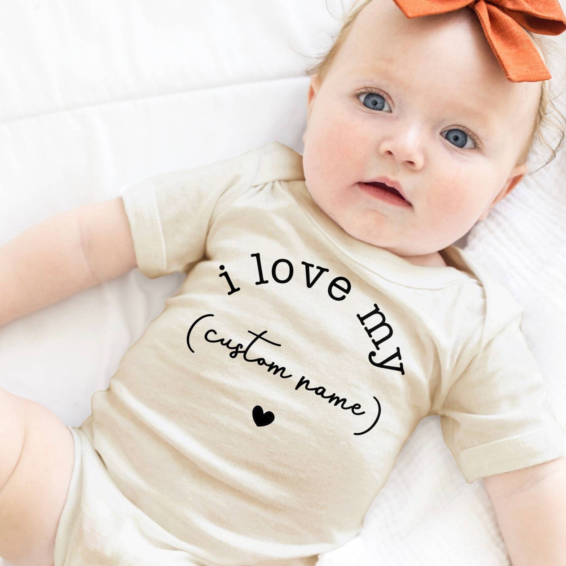 Personalized I Love My Custom Name Baby Cozy Onesie| BBcloth2213